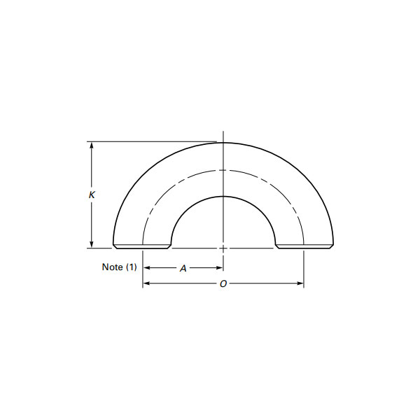 বাট ওয়েল্ড 180 ডিগ্রী কনুই