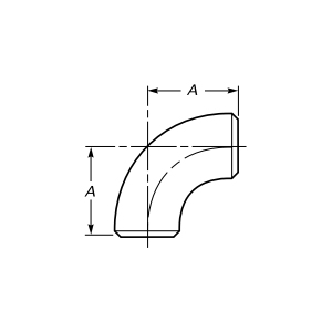 বাট ওয়েল্ড 90 ডিগ্রি কনুই